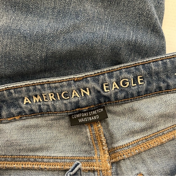 ✖️SOLD✖️ American Eagle Ripped Mom Jeans Size 0 Regular - Picture 11 of 13
